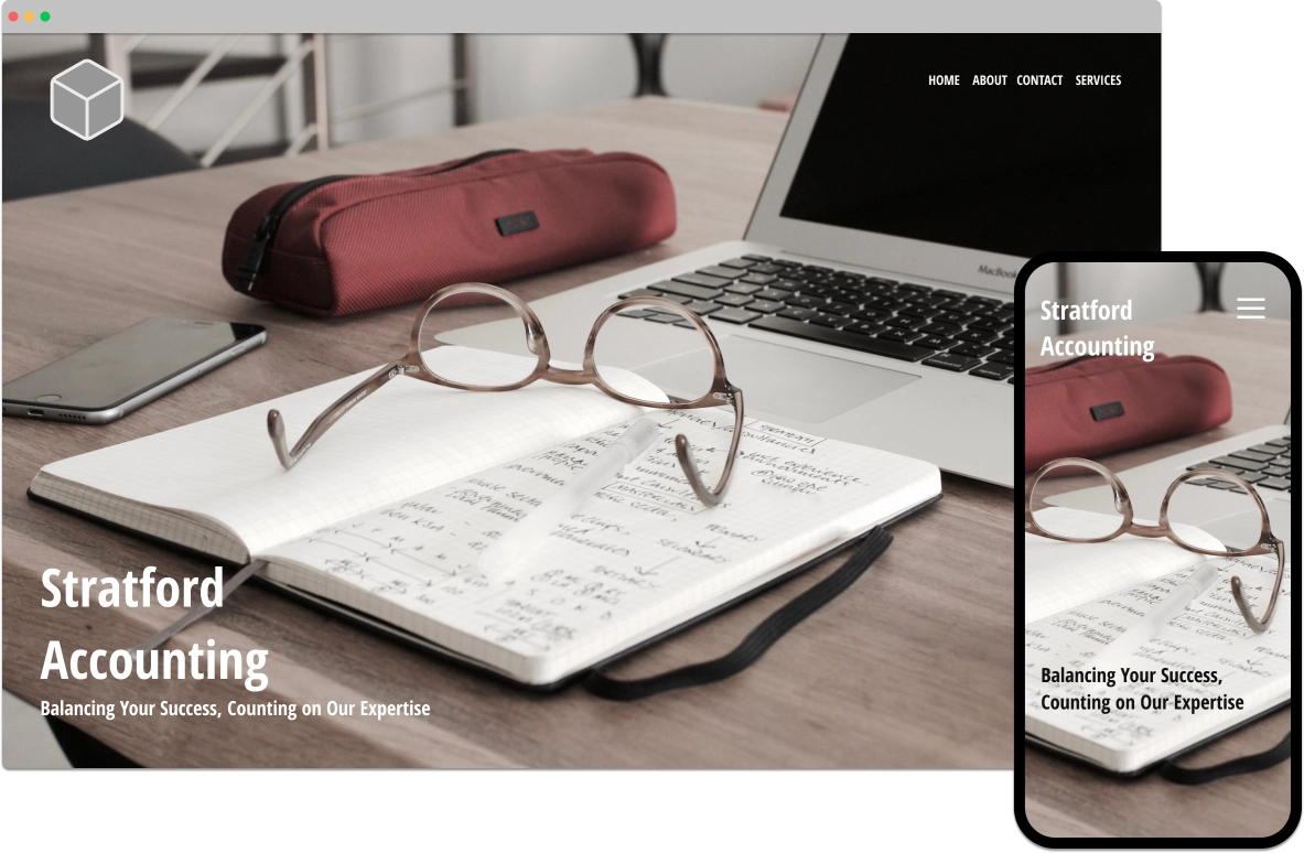 Accountant website design by Parrot Media